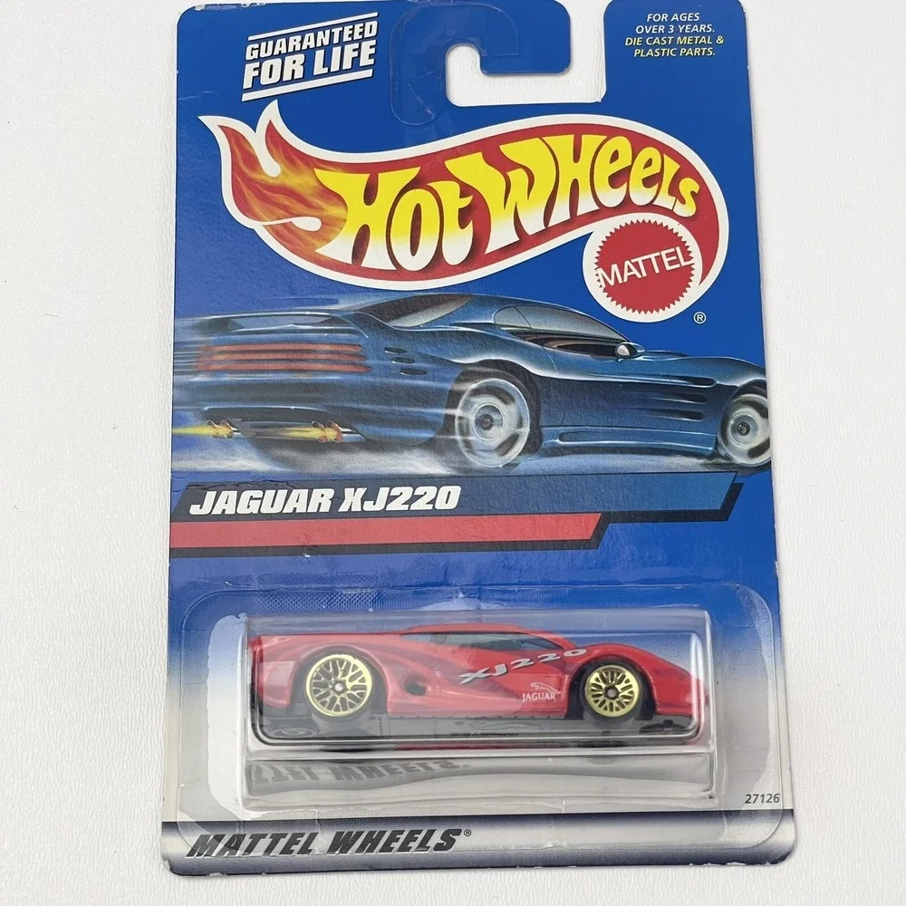 2000 Hot Wheels Jaguar XJ220 Red 160 Gold Rims